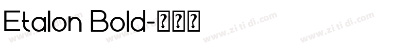 Etalon Bold字体转换